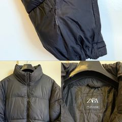 Zara Black Puffer Jacket Size M