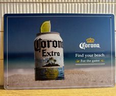 Corona Beer Tin Metal Sign