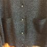 Orla Kiely Ladies Black Sparkle Lightweight Cardigan L Uk 14 includes Postage Image 3
