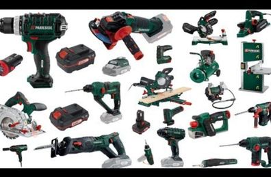 Brand New Parkside Corded Electric Power Tools with 3 Year Warranty (Grinder, Drill, Sander, Worklight, Pump, SDS Chisel Drill, Vacuum, Sabre Reciprocating Saw, Circular Saw, Compressor, Shredder, Pillar Drill)