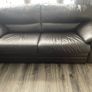 Brown leather sofa Image 2