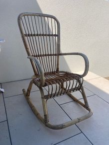 Vintage Rocking Chair - Bamboo