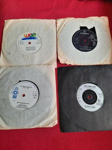 12 varied singles from 70's and 80's (mainly Irish pressings)- (fair to Ok condition)