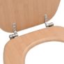 WC Toilet Seats 2 pcs with Lids MDF Bamboo Design Image 7