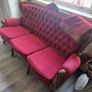 Queen Anne style armchairs and sofa Image 2