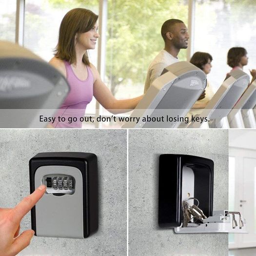 Key Safe Wall Mounted - Key Lock Box - Keysafe Outside Police Approved-IMURZ Lockbox-Outdoor Key Safe- Key Box Outdoor Indoor to Share