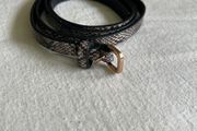 Leopard print belt