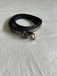 Leopard print belt