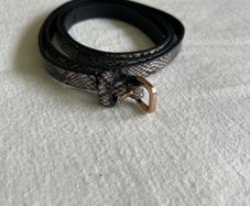 Leopard print belt