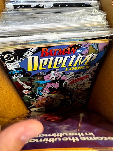 DC Long Comic Box w 250 comics for Sale (2)