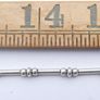 Vintage High Quality  Sterling Silver 925 heavy Bead Necklace  length 16" - 12,58g Image 7