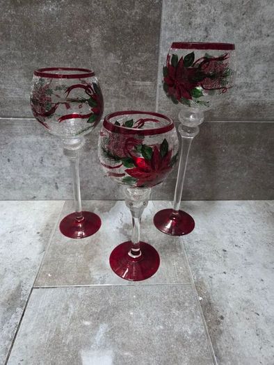 Christmas candlelight glasses