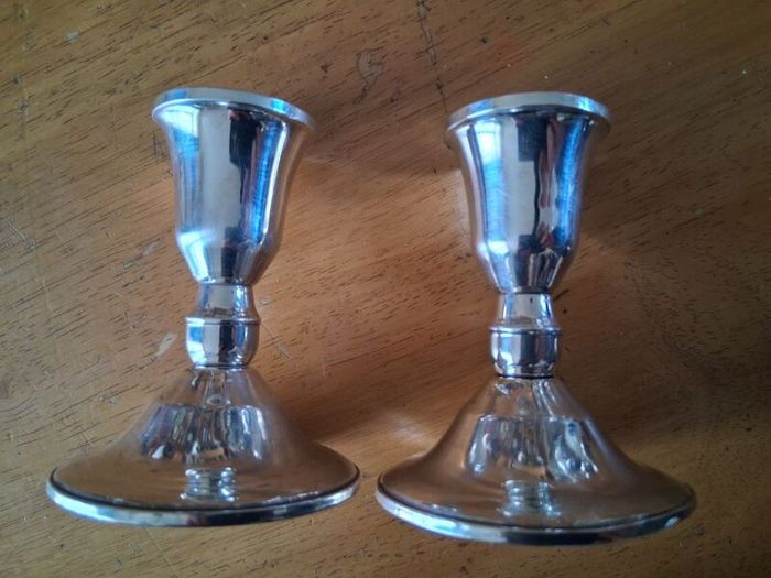 Sterling Silver pair Candlesticks