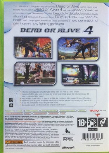 Dead Or Alive 4 [2006] (Xbox 360 Game)