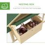 Large Chicken Coop with Run Backyard Hen House Poultry Coops Cages with Nesting Box Wooden 204 x 85 x 93cm Image 4
