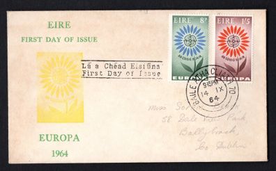 1964 Ireland Europa (CEPT) Commemorative Stamps First Day Cover (FDC)