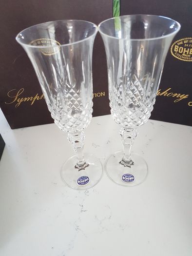 Bohemia Crystal "Symphony" Champaigne Flutes