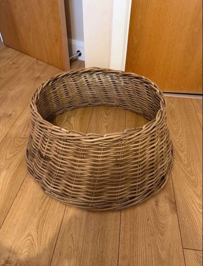 Wicker Christmas tree skirt