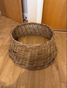 Wicker Christmas tree skirt