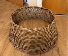 Wicker Christmas tree skirt