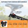Bike Cargo Trailer Bicycle Cargo Storage Cart w/ Hitch Cycling Camping Luggage Storage Carrier Transport Steel Image 3