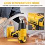 Cordless Heat Gun for Dewalt 20V Battery, Dual Temperature Settings 300 C and 550 C Fast Heating Hot Air Gun with 3 Nozzles for Shrink Tubing, Vinyl Wrap, Crafting, Electronics (No Battery) Image 5