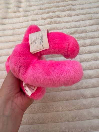 Vintage Pink Panther Plush Soft 1964 Mirisch-Geoffrey Mighty Star approx. 27 cm. Loose Head Used Dirty Please see photos