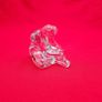 Dolce Verre. Figurine of a Woman with a Bun, solid lead crystal, glass paperweight. Ornament Image 4