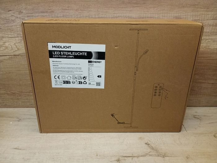 35W Dimmable Black LED Floor Lamp, 4200lm Floor Lamps Living Room with Remote Control & Touch Control, 3000-6000K Modern Floor Lamp with 1H Timer
