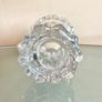 Vintage German Glashutte Bark Vase / Candleholder, Mid Century Glass Image 5
