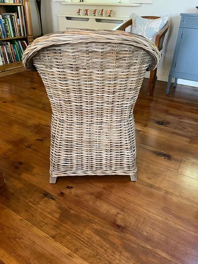 Wickerchair from foxford woollen mills