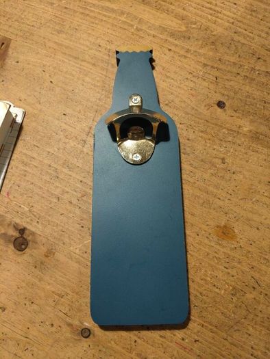 Wooden Navy Bottle opener, new never used.
