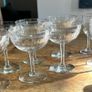 Antique Champagne and Sherry glasses Image 2