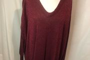 Wine sparkly jumper (3XL)