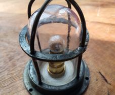 Vintage Brass 12V Automotive Dashboard / Inspection Map Light (Pre-War)