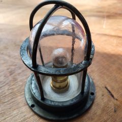 Vintage Brass 12V Automotive Dashboard / Inspection Map Light (Pre-War)