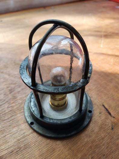 Vintage Brass 12V Automotive Dashboard / Inspection Map Light (Pre-War)