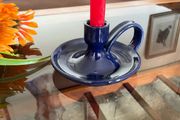 Vintage Kylemore Abbey Pottery Chamberstick Taper Candlestick Holder