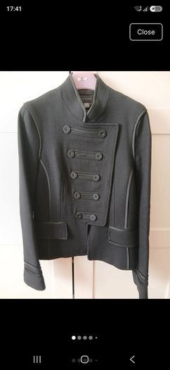 Zara wool jacket black Small