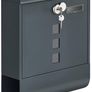 NEW SALE | Post Box, Wall Mounted Letterbox, Mailbox, Copper Lock Cylinder with Swivel Cap, Nameplate, Newspaper Holder, Easy to Install Image 2