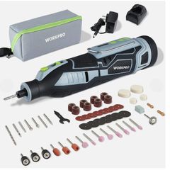 WORKPRO 12V Cordless Rotary Tool Kit 5 Variable Speed