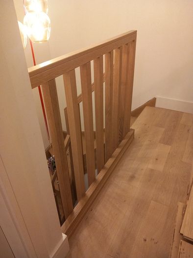 White oak planed spindles