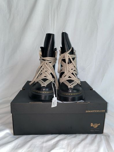 Rick Owens X Dr.Martens 1460 Leather Dmxl Platform Megalace Up Boots