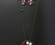 Pendant and earrings