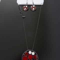 Pendant and earrings