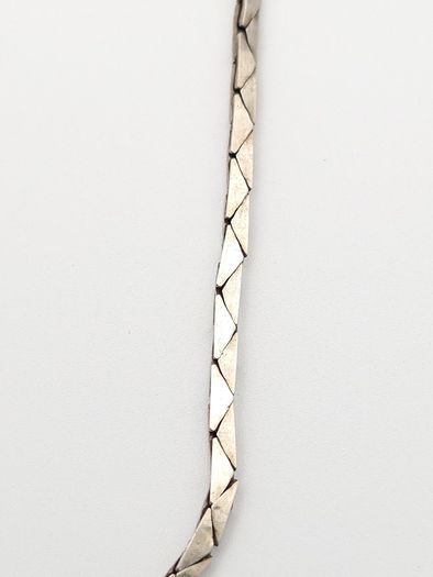 Vintage 925 Sterling Silver Geometric Link Bracelet