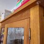 Solid Oak Kitchen Dresser / Display Cabinet (Two-Piece) Image 7