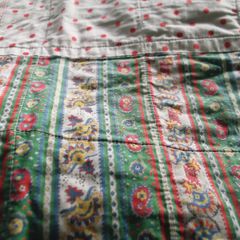vintage scrap quilt, antique quilt, Rag quilt