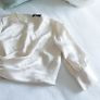 Zara Long Sleeve Cream Top - Small Image 7