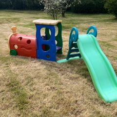 Garden slide and train